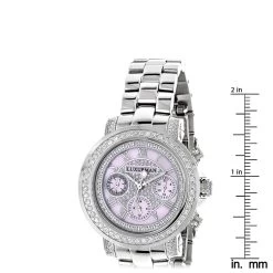 Diamond For Women 2ct Bezel Pink MOP Luxurman Montana -Watch Store diamond watches for women 2ct bezel pink mop luxurman montana ruler