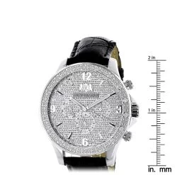 Luxurman Men's Diamond Watch 0.18ct -Watch Store diamond watches luxurman mens diamond watch 018ct p 35207 ruler