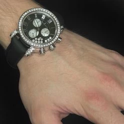 Floating Diamond Watch By Benny Co 4ct Men's Black -Watch Store floating diamond watch by benny co 4ct mens black p 8888bod