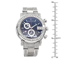 Genuine Men's Gucci G-Chrono Diamond Watch Black Dial 8 Carats YA101309 -Watch Store genuine mens gucci chrono diamond watch 8ct p 42852 rulerwh