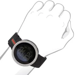 Men's 114 I-Gucci Genuine Diamond Watch 5.5ct YA114207 -Watch Store genuine mens gucci diamond watch 55ct p 42851bod 20200825