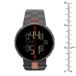 Genuine Men's Gucci Watch With Black 6 Carats Diamonds YA114207 7 Genuine Men's Gucci Watch With Black 6 Carats Diamonds YA114207 -Watch Store genuine mens gucci watch with black diamonds 6ct p 35224 ruler