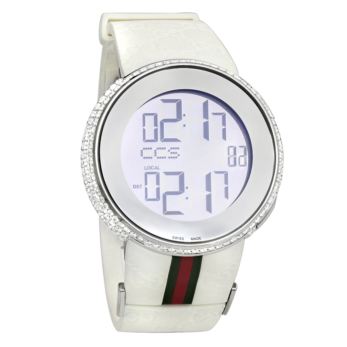 Men's Luxury Gucci Real 6 Carats Diamond Watch YA114214 1 Men's Luxury Gucci Real 6 Carats Diamond Watch YA114214