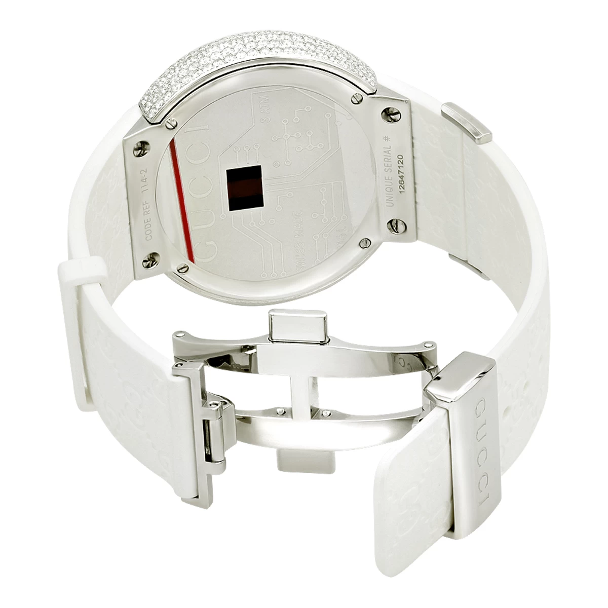 Men's Luxury Gucci Real 6 Carats Diamond Watch YA114214 2 Men's Luxury Gucci Real 6 Carats Diamond Watch YA114214 - Image 2