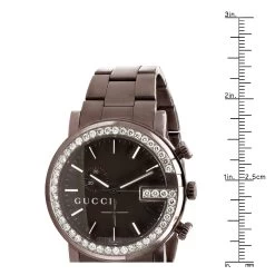 Gucci G-Chrono Men's Diamond Watch 3.1ct Brown 44mm YA101341 -Watch Store gucci watches chrono mens diamond watch 310ct brown p 35276 ruler 1699413920