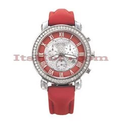 Ice Dial Diamond Benny Co Watch 2.6ct Men's Red