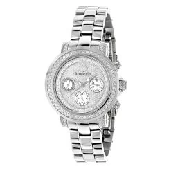 Iced Out Diamond For Women 2ct Luxurman Montana Diamond Watch
