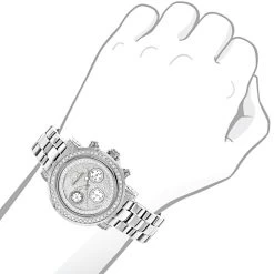 Iced Out Diamond For Women 2ct Luxurman Montana Diamond Watch -Watch Store iced out diamond watches for women 2ct luxurman montana diamond watch 3