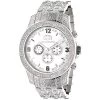 Iced Out Luxurman Men's Diamond Watch 1.25ct White MOP