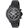 Iced Out Men's Black Diamond Luxurman Watch 3ct