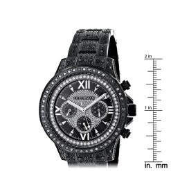 Iced Out Men's Black Diamond Luxurman Watch 3ct 9 Iced Out Men's Black Diamond Luxurman Watch 3ct -Watch Store iced out mens black diamond luxurman watch 3ct ruler