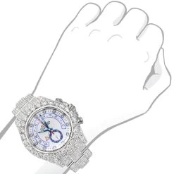 Custom Rolex Oyster Perpetual Men's Diamond Watch With 23ct Diamonds 6 Custom Rolex Oyster Perpetual Men's Diamond Watch With 23ct Diamonds -Watch Store iced out rolex oyster perpetual mens diamond watch 23ct bod