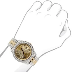 Iced-Out Bust-Down Rolex Oyster Perpetual Men's Diamond Watch Two Tone 18ct 6 Iced-Out Bust-Down Rolex Oyster Perpetual Men's Diamond Watch Two Tone 18ct -Watch Store iced out watches bust down rolex oyster perpetual mens diamond watch two tone 18ct bod