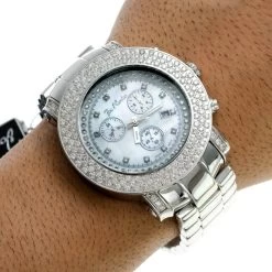Iced Out Joe Rodeo Diamond Watch 6ct White Mop -Watch Store iced out watches joe rodeo diamond watch 6ct white mop p 8988 bod2