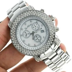 Iced Out Joe Rodeo Diamond Watch 6ct White Mop -Watch Store iced out watches joe rodeo diamond watch 6ct white mop p 8988 bod3