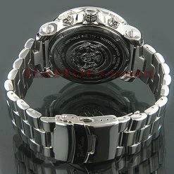 Iced Out Joe Rodeo Diamond Watch 6ct White Mop -Watch Store iced out watches joe rodeo diamond watch 6ct white mop p 8988back