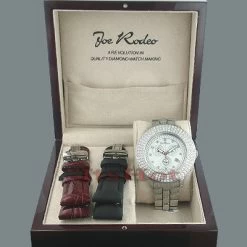 Oversized Iced Out Joe Rodeo Pilot Men's Diamond Watch 11 Carats -Watch Store iced out watches joe rodeo mens diamond watch 11ct p 9277box