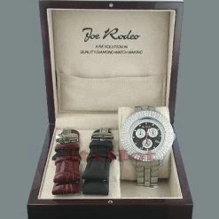 Iced Out Joe Rodeo Pilot Diamond Watch 11ct -Watch Store iced out watches joe rodeo pilot diamond watch 11ct p 9274box