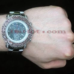 Iced Out Joe Rodeo Red Diamond Watch 8.75ct -Watch Store iced out watches joe rodeo red diamond watch 875ct p 9013bod