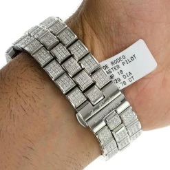 Iced Out Men's Joe Rodeo Diamond Watch 26.70ct -Watch Store iced out watches mens joe rodeo diamond watch 2670ct p 35654 back2