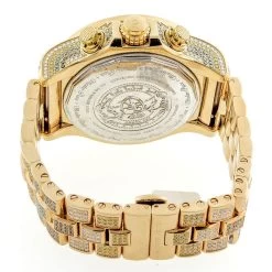 Iced Out Men's Joe Rodeo Watch 26.7ct Yellow -Watch Store iced out watches mens joe rodeo watch 267ct yellow p 35652 back4