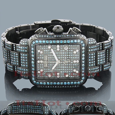 Joe Rodeo Blue Diamond Watch 13.5ct Madison 2 Joe Rodeo Blue Diamond Watch 13.5ct Madison - Image 2