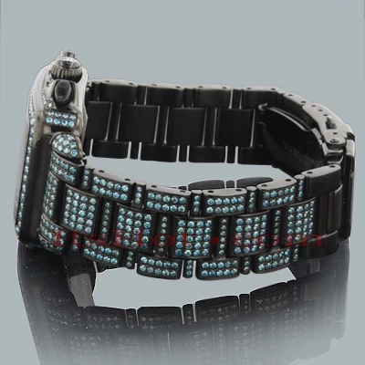 Joe Rodeo Blue Diamond Watch 13.5ct Madison 3 Joe Rodeo Blue Diamond Watch 13.5ct Madison - Image 3