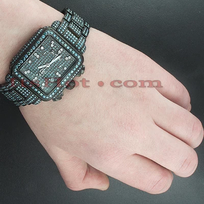 Joe Rodeo Blue Diamond Watch 13.5ct Madison 4 Joe Rodeo Blue Diamond Watch 13.5ct Madison - Image 4