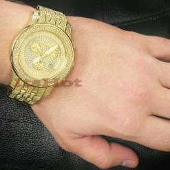 Joe Rodeo Classic Men's Diamond Watch 3.75ct Yellow -Watch Store joe rodeo classic mens diamond watch 375ct yellow p 8499bod
