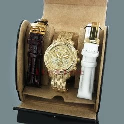 Joe Rodeo Classic Men's Diamond Watch 3.75ct Yellow -Watch Store joe rodeo classic mens diamond watch 375ct yellow p 8499box