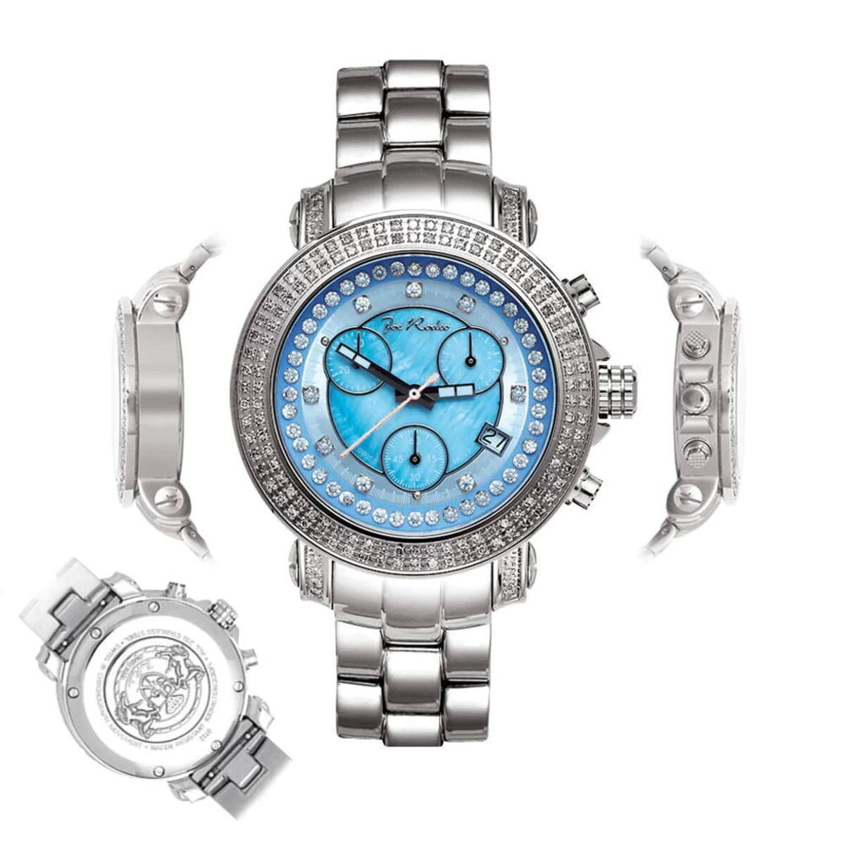 Joe Rodeo Diamond Watch For Women 1.25ct Rio Blue MOP 6 Joe Rodeo Diamond Watch For Women 1.25ct Rio Blue MOP - Image 6