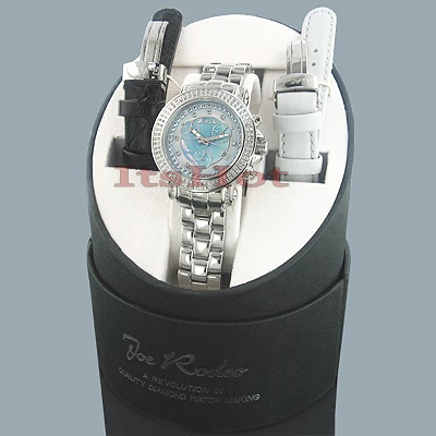 Joe Rodeo Diamond Watch For Women 1.25ct Rio Blue MOP 5 Joe Rodeo Diamond Watch For Women 1.25ct Rio Blue MOP - Image 5