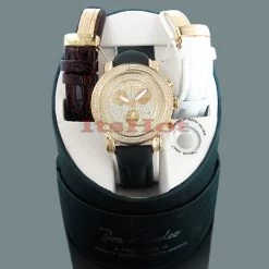 Joe Rodeo Diamond Watch 1.75 Ctw. Classic Yellow Gold -Watch Store joe rodeo diamond watch 175 ctw classic yellow gold p 9795box