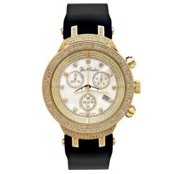 Joe Rodeo Diamond Yellow Tone JoJo Master Watch 2.20ct