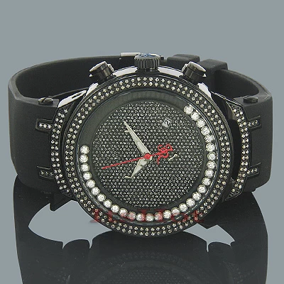 Joe Rodeo Diamond Floating Stones JoJo Master Watch 2.20ct 2 Joe Rodeo Diamond Floating Stones JoJo Master Watch 2.20ct - Image 2