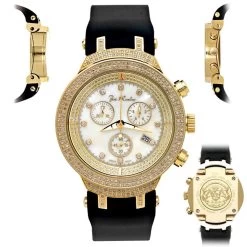 Joe Rodeo Diamond Yellow Tone JoJo Master Watch 2.20ct -Watch Store joe rodeo diamond watches jojo master watch 220ct p 8518 main2