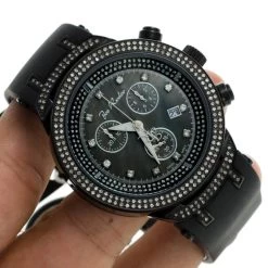 Joe Rodeo Diamond 2.20ct JoJo Master Black Dial Watch -Watch Store joe rodeo diamond watches jojo master watch 220ct p 8524 bod3