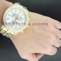 Joe Rodeo Diamond Master Pilot Men's Watch 7ct -Watch Store joe rodeo diamond watches master pilot mens watch 7ct p 35642bod