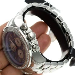 Joe Rodeo Diamond Men's Master Pilot 7.20ct Watch -Watch Store joe rodeo diamond watches mens master pilot 720ct p 35658 bod4