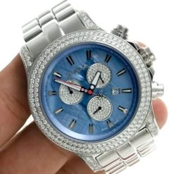 Joe Rodeo Diamond Men's Master Pilot 7ct Watch -Watch Store joe rodeo diamond watches mens master pilot 7ct p 35657 bod3