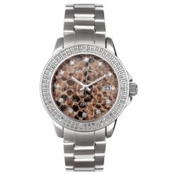 Joe Rodeo Jojo Zibra Ladies Diamond Watch 1.25ct Brown