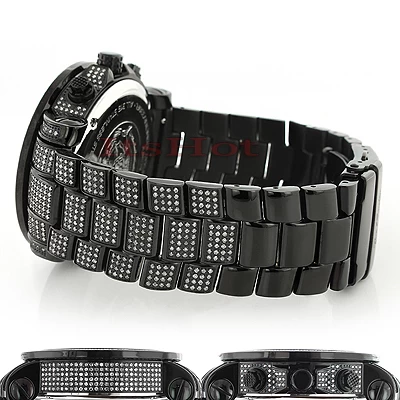 Joe Rodeo Junior Men's Diamond Watch 11.5ct Black 4 Joe Rodeo Junior Men's Diamond Watch 11.5ct Black - Image 4
