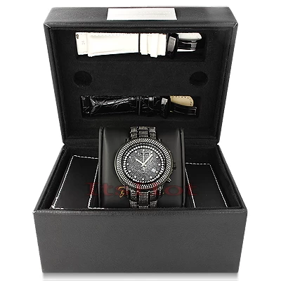 Joe Rodeo Junior Men's Diamond Watch 11.5ct Black 6 Joe Rodeo Junior Men's Diamond Watch 11.5ct Black - Image 6