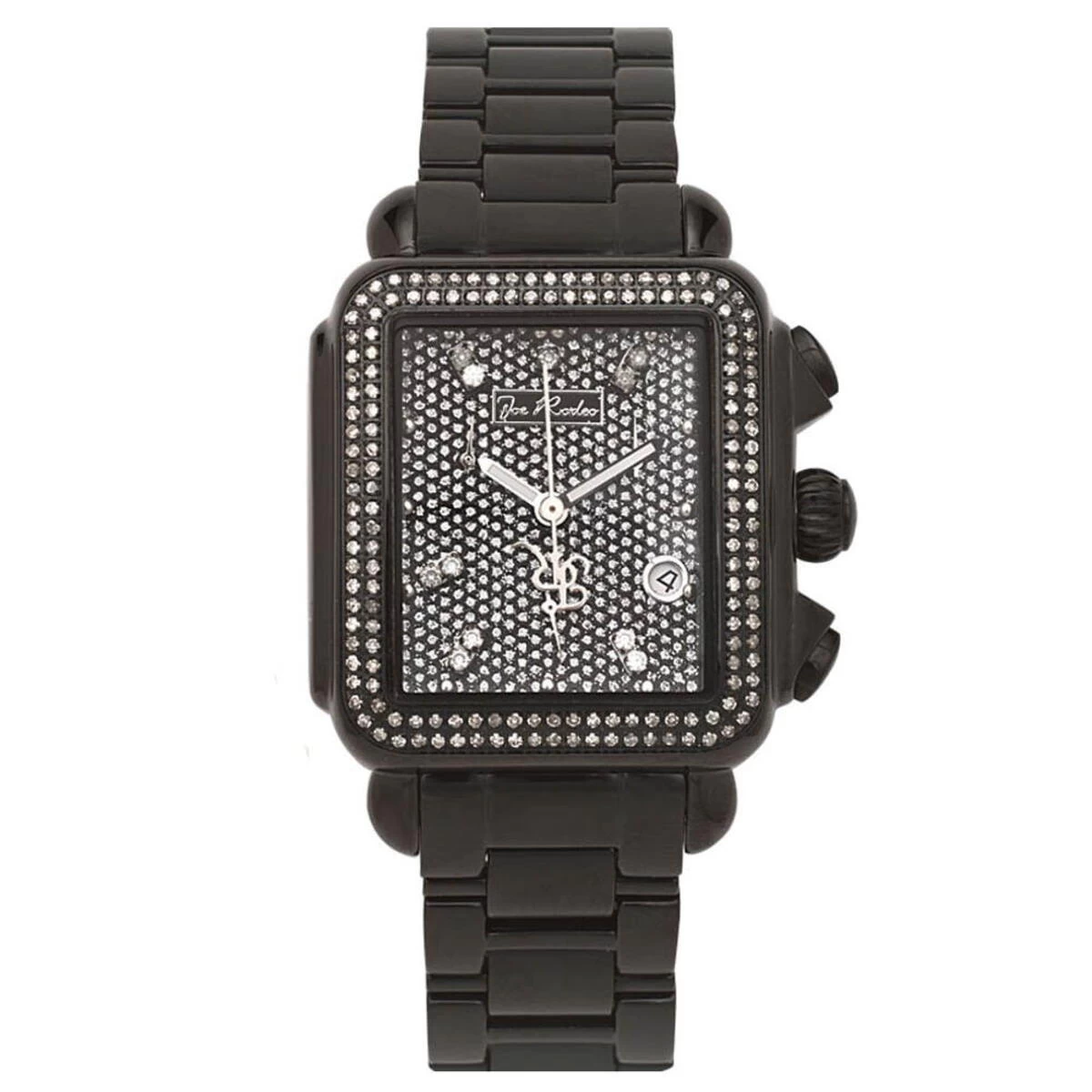Joe Rodeo Madison Diamond Watch 1.50ct Black Steel 1 Joe Rodeo Madison Diamond Watch 1.50ct Black Steel