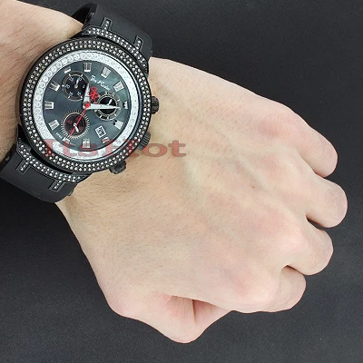 Joe Rodeo Master Men's Diamond Watch 2.20ct Black 4 Joe Rodeo Master Men's Diamond Watch 2.20ct Black - Image 4
