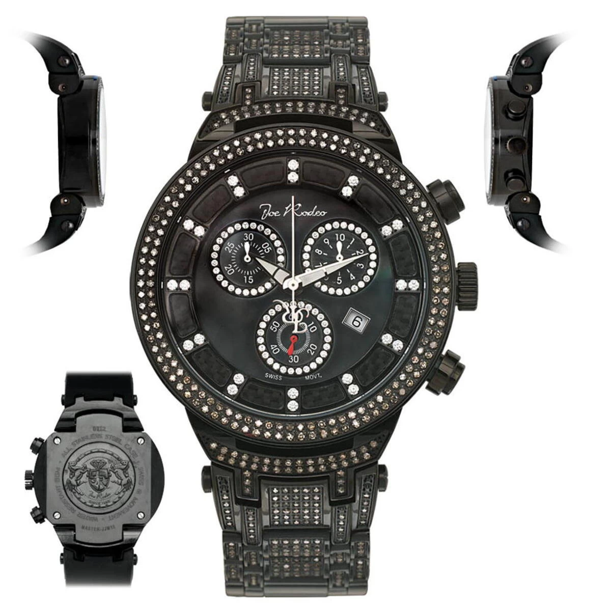 Joe Rodeo Master Men's Diamond Watch 4.75ct 6 Joe Rodeo Master Men's Diamond Watch 4.75ct - Image 6