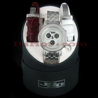 Joe Rodeo Men's Diamond Watch 1.50ct JoJo 2000 4 Joe Rodeo Men's Diamond Watch 1.50ct JoJo 2000 - Image 4