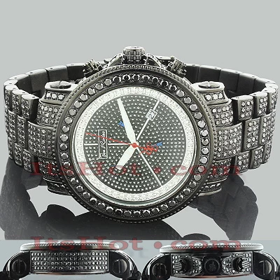 Joe Rodeo Men's Junior Black Diamond Watch 27ct 2 Joe Rodeo Men's Junior Black Diamond Watch 27ct - Image 2