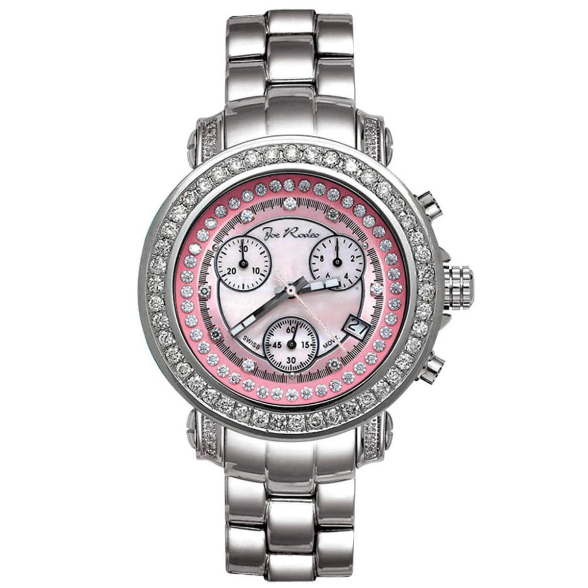 Joe Rodeo Rio Women's Diamond Watch 2.00ct Pink 1 Joe Rodeo Rio Women's Diamond Watch 2.00ct Pink
