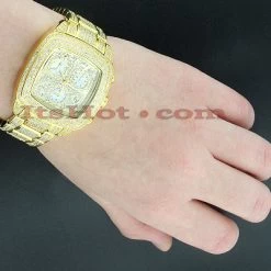JOE RODEO Yellow Chelsea Iced Out Watch 13ct -Watch Store joe rodeo watches chelsea iced out watch 13ct p 38749bod